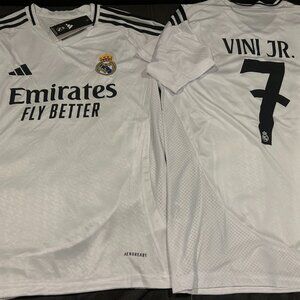 Adidas Spain La Liga REAL MADRID CF VINICIUS JUNIOR Men's JERSEY Sz M,L,XL,2XL